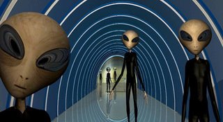 alien beings waiting on spacecraft